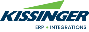 Kissinger logo and tagline: ERP + INTEGRATIONS